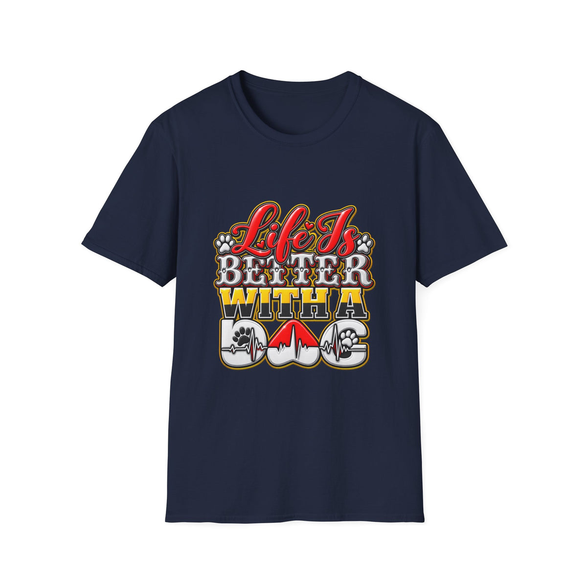 Life Is Better With A Dog T‑Shirt — Retro Pet Lover