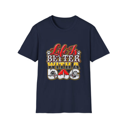 Life Is Better With A Dog T‑Shirt — Retro Pet Lover