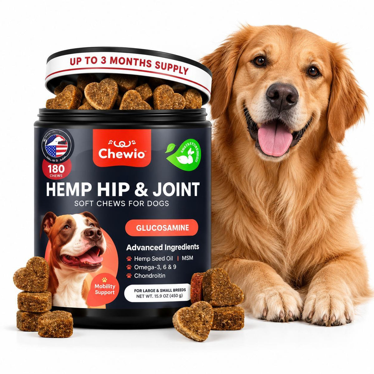 Glucosamine Chondroitin Joint Chews for Dogs