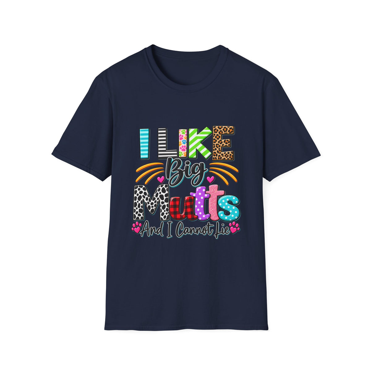 I Like Big Mutts T-Shirt – Colorful Dog Lover Tee
