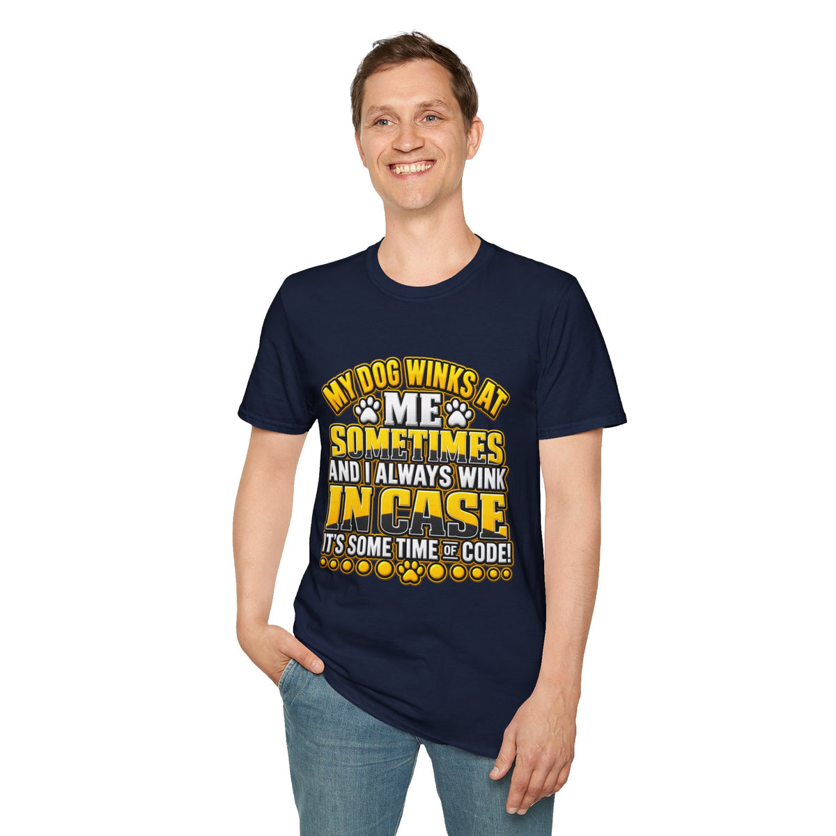 My Dog Winks At Me Sometimes T-Shirt – Funny Dog Lover Tee