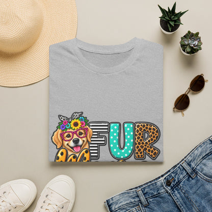 Fur Mama Leopard Dog Paw Graphic T-Shirt