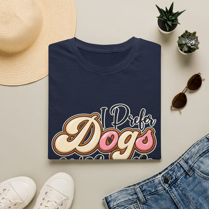 I Prefer Dogs Over People T-Shirt — Cute Paw Print Dog Lover Tee