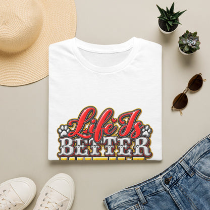 Life Is Better With A Dog T‑Shirt — Retro Pet Lover