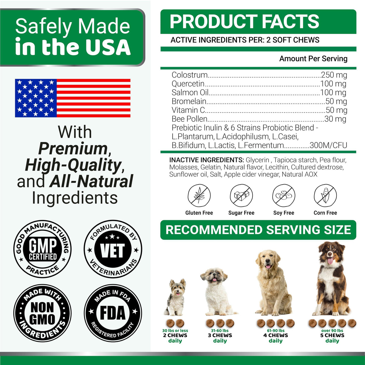 Dog Allergy Relief Chews for Itchy Skin