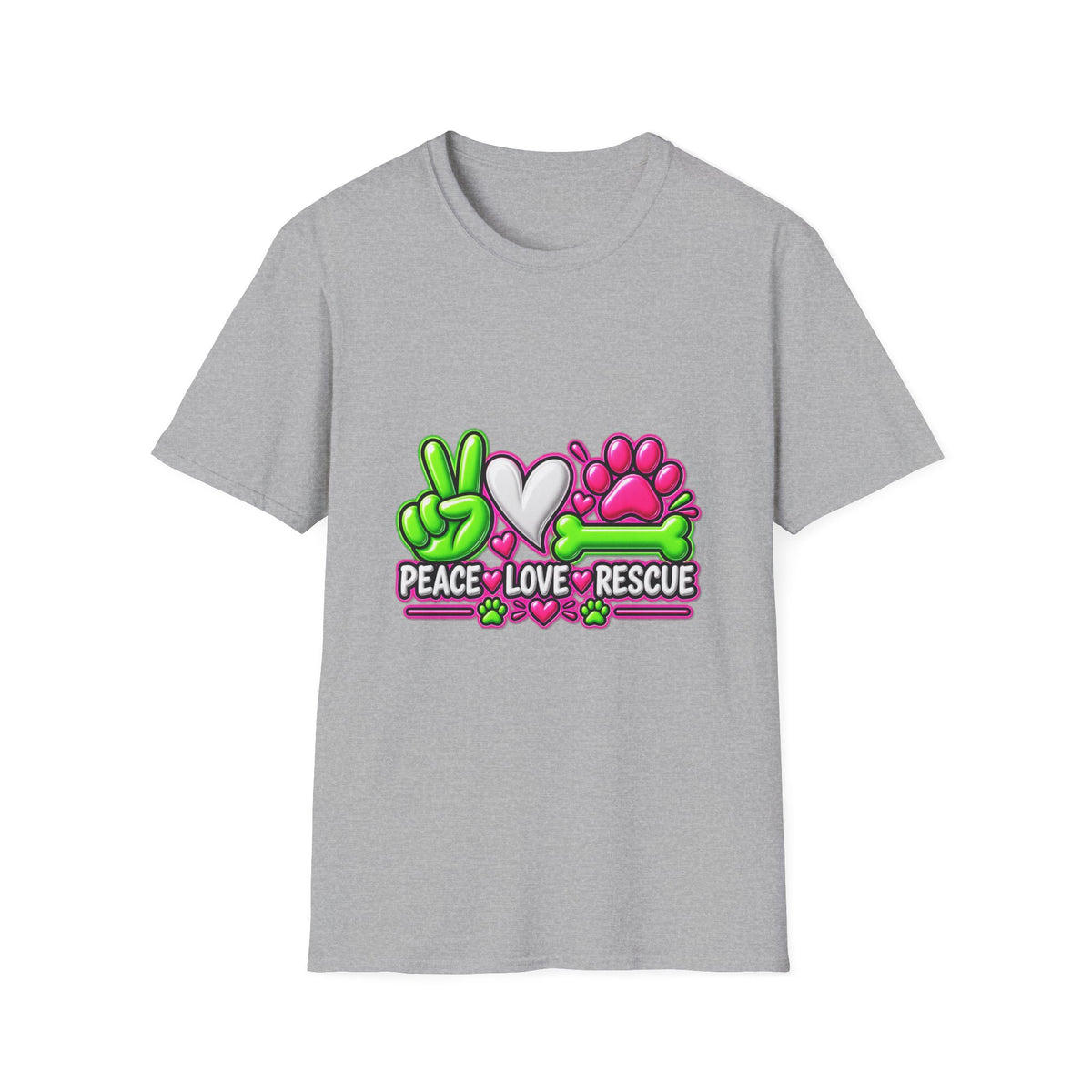 Rescue Vibes T-Shirt — Peace Love Rescue Graphic Tee