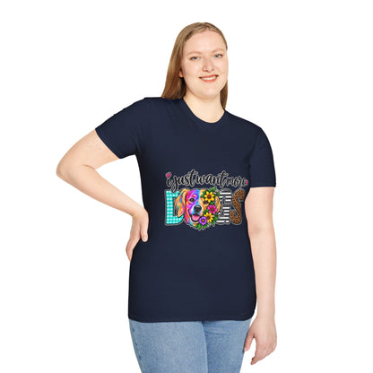 I Just Want More Dogs T-Shirt — Colorful Floral Dog Design