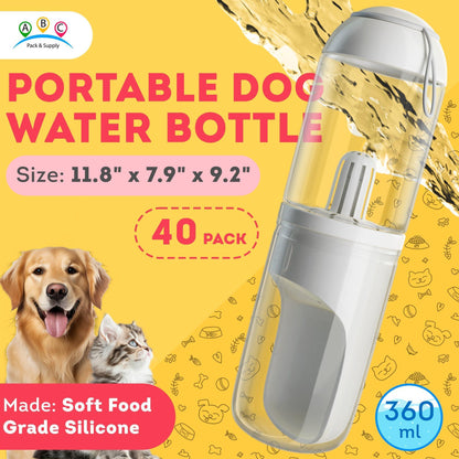 Dog Travel Water Bottle With Silicone Strap
