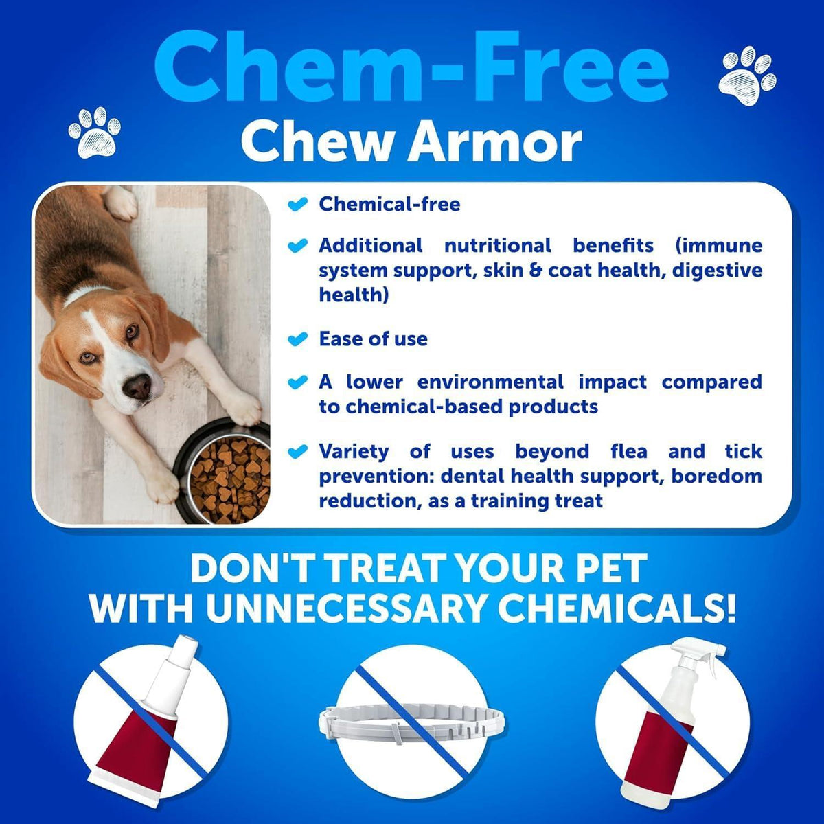 Natural Flea & Tick Chews for Dogs