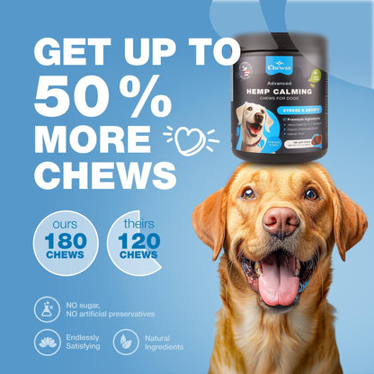 Hemp Calming Chews for Dogs Anxiety Relief