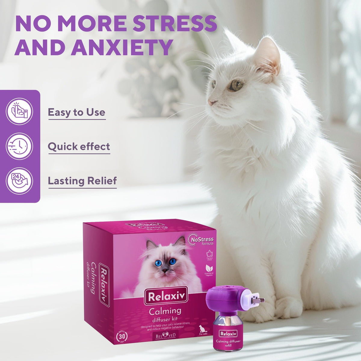 Cat Pheromone Diffuser Refill for Stress & Anxiety