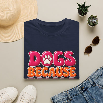 Dogs Because People Suck' Retro Paw Graphic Tee