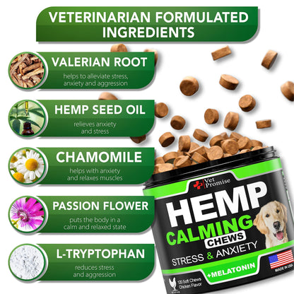 Hemp Calming Chews for Dogs with Anxiety