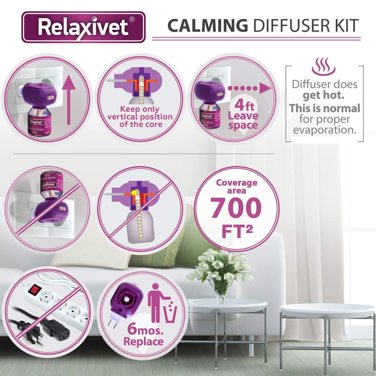 Calming Cat Diffuser Refills for Anxiety Relief