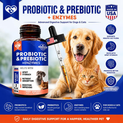 Probiotics & Prebiotics for Dogs & Cats