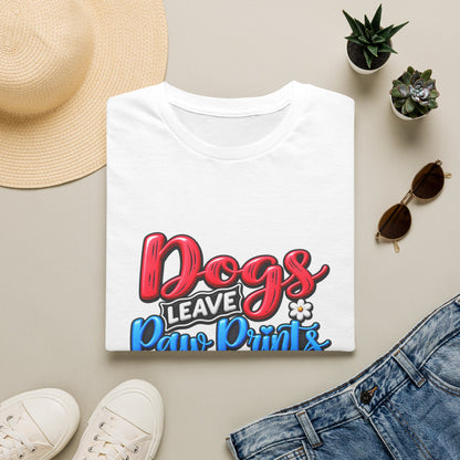 Dogs Leave Paw Prints Forever in Our Hearts T-Shirt