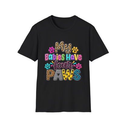 Babies Have Your Paws Cute Leopard Paw Print Graphic Tee