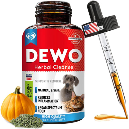 Cats & Dogs Herbal Dewormer Drops – USA Made