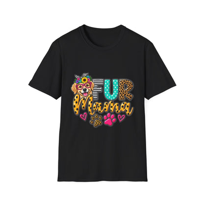 Fur Mama Leopard Dog Paw Graphic T-Shirt