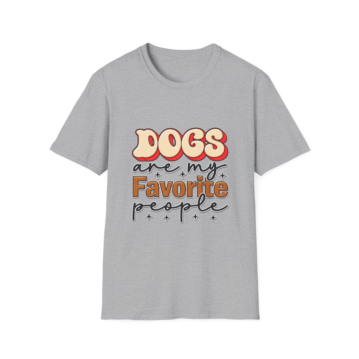 Dogs Are My Favorite People T-Shirt — Retro Pet Lover Tee