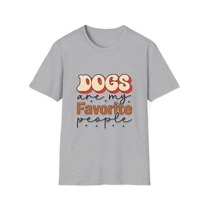 Dogs Are My Favorite People T-Shirt — Retro Pet Lover Tee