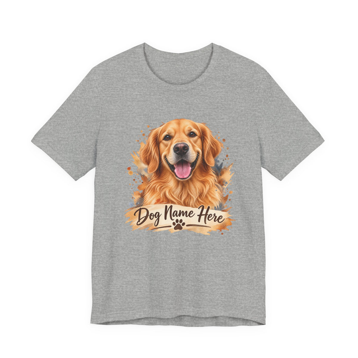 Custom Dog Name T-Shirt — Personalized Dog Portrait Tee