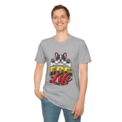 Cute French Bulldog Paw Print Graphic Tee