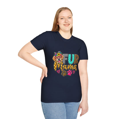 Fur Mama Leopard Dog Paw Graphic T-Shirt
