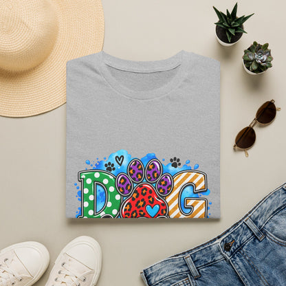 Dog Life T-Shirt — Colorful Paw Print Rescue Lover Tee