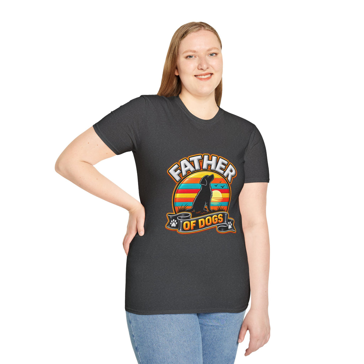Father of Dogs T-Shirt — Retro Dog Dad Tee