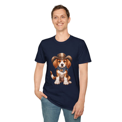Beagle Cowboy T-Shirt — Cute Western Puppy Tee
