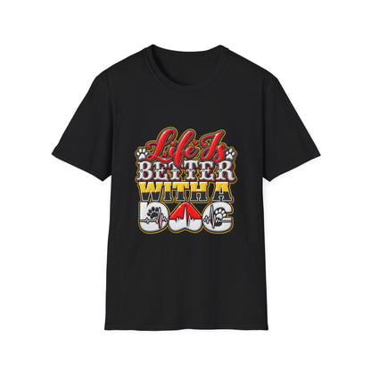 Life Is Better With A Dog T‑Shirt — Retro Pet Lover