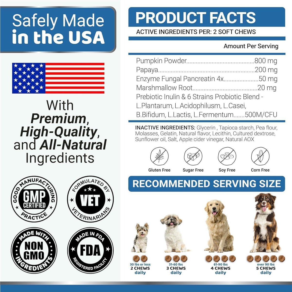 Dog Probiotic Chews with Digestive Enzymes