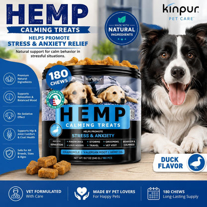 Calming Hemp Chews for Dogs Duck Flavor