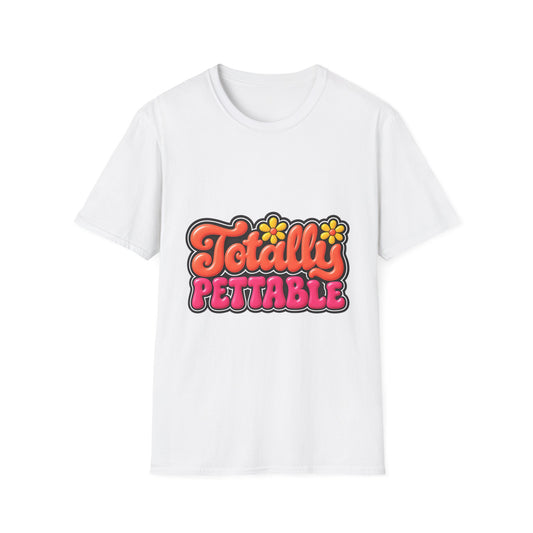 Totally Pettable T-Shirt — Retro Floral Graphic Tee