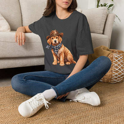 Golden Retriever Cowboy T-Shirt