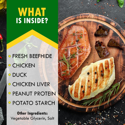 Kabobs Duck & Chicken Dog Treats – Grain-Free Chews