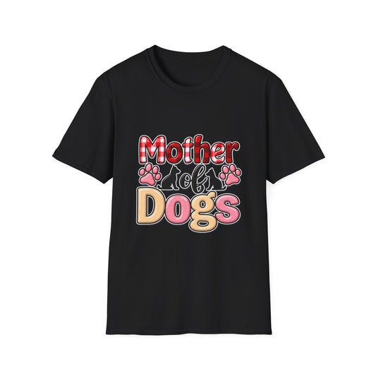 Mother of Dogs T‑Shirt — Funny Paw Print Pet Mom Tee