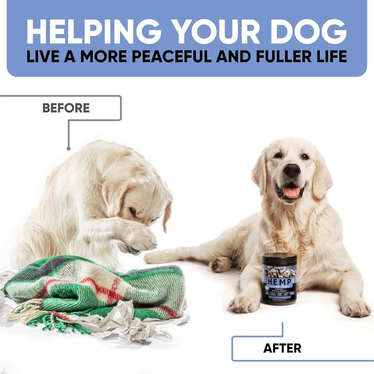 Calming Hemp Chews for Dogs Duck Flavor