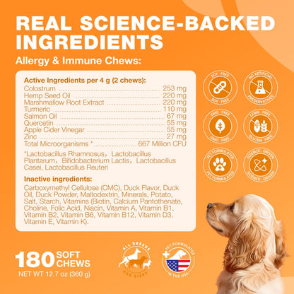 Dog Allergy Relief Chews for Itchy Skin