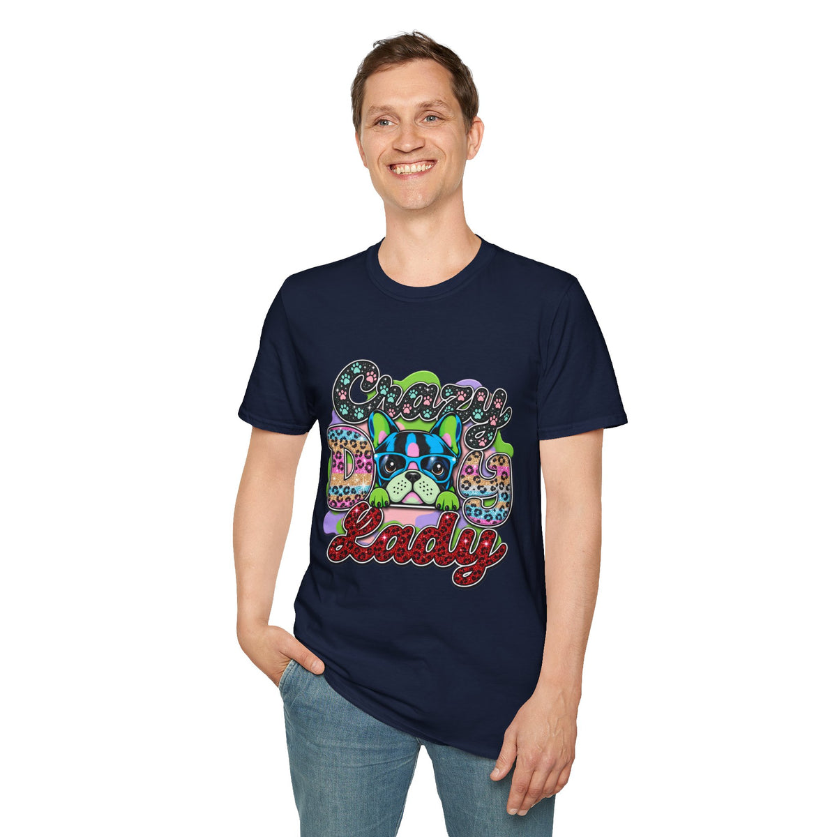 Crazy Dog Graphic T-Shirt