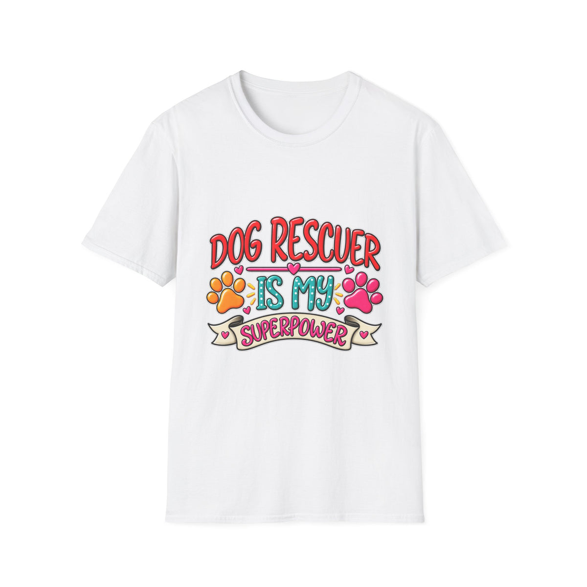 "Dog Rescuer Is My Superpower" Graphic Tee