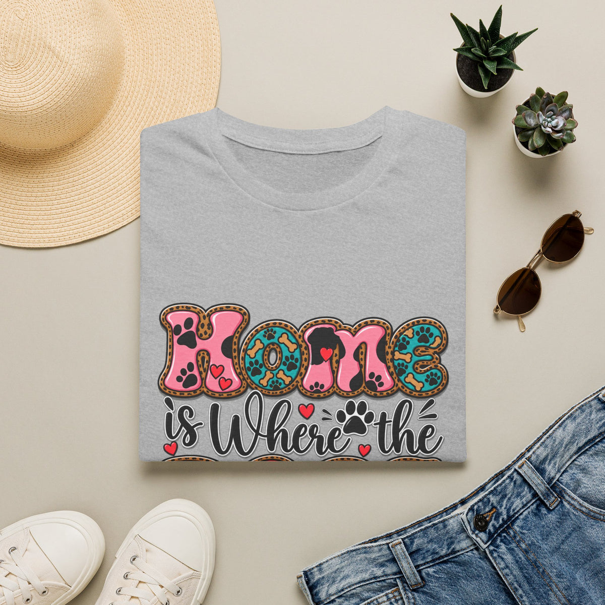 Mom Is Where the Dogs Run to Greet You T-Shirt