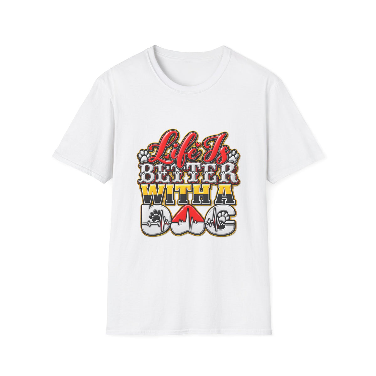 Life Is Better With A Dog T‑Shirt — Retro Pet Lover