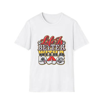 Life Is Better With A Dog T‑Shirt — Retro Pet Lover
