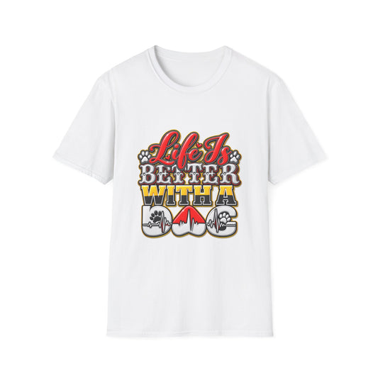Life Is Better With A Dog T‑Shirt — Retro Pet Lover