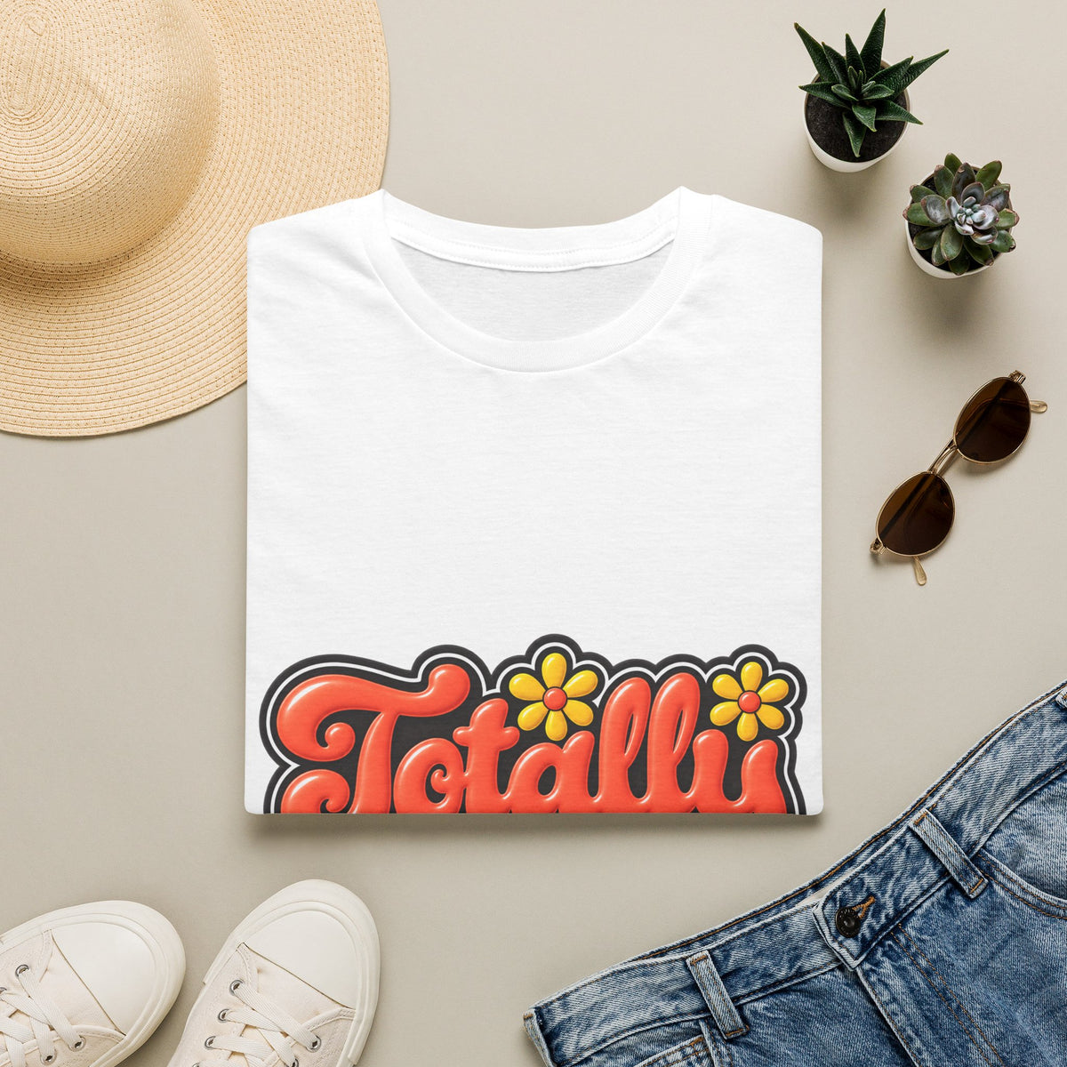 Totally Pettable T-Shirt — Retro Floral Graphic Tee