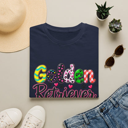 Golden Retriever Mom T-Shirt — Paw Print Dog Lover Tee