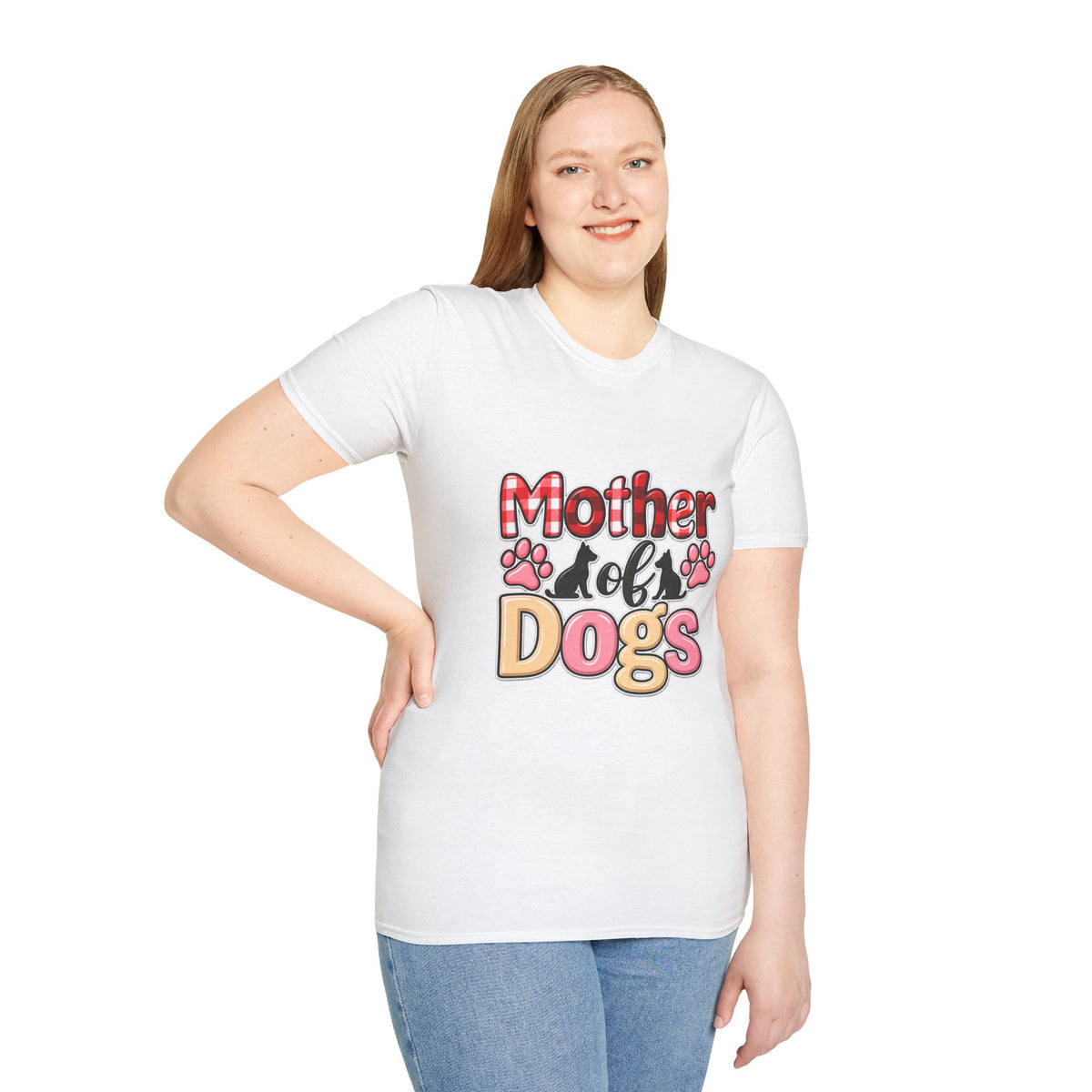 Mother of Dogs T‑Shirt — Funny Paw Print Pet Mom Tee