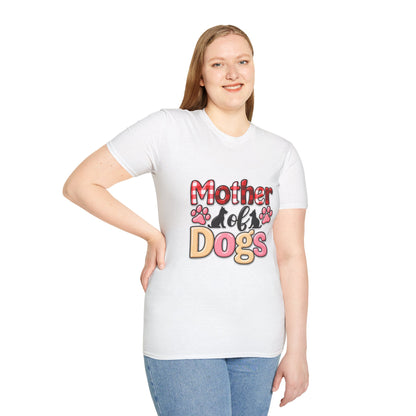 Mother of Dogs T‑Shirt — Funny Paw Print Pet Mom Tee